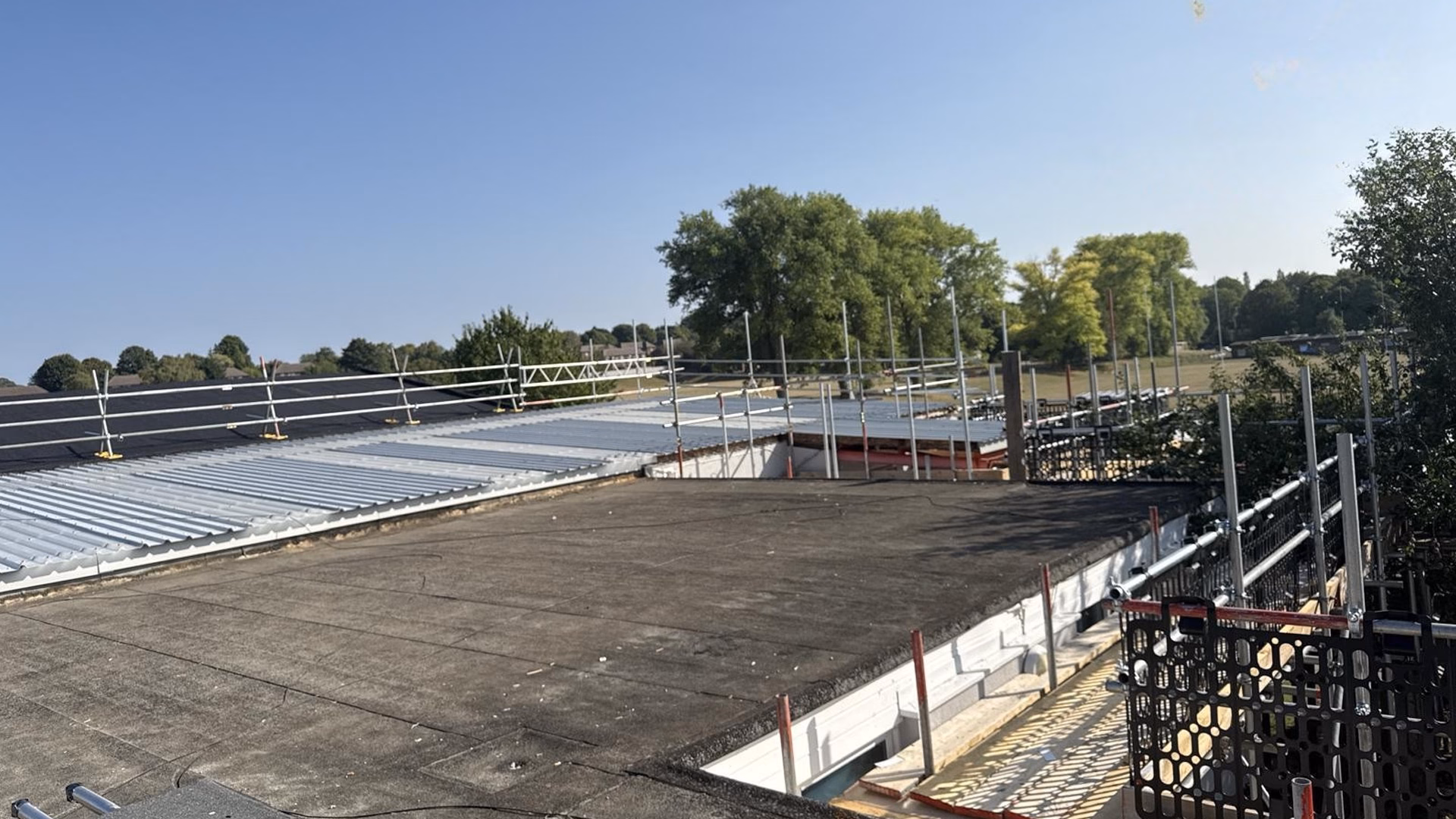 RAF Benson Primary school roof refurbishment preparation.