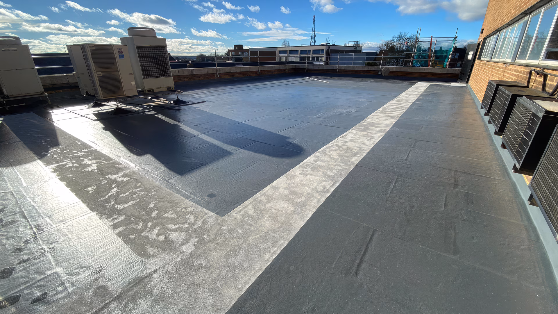 Refurbished flat roof at Nationwide in Hinckley