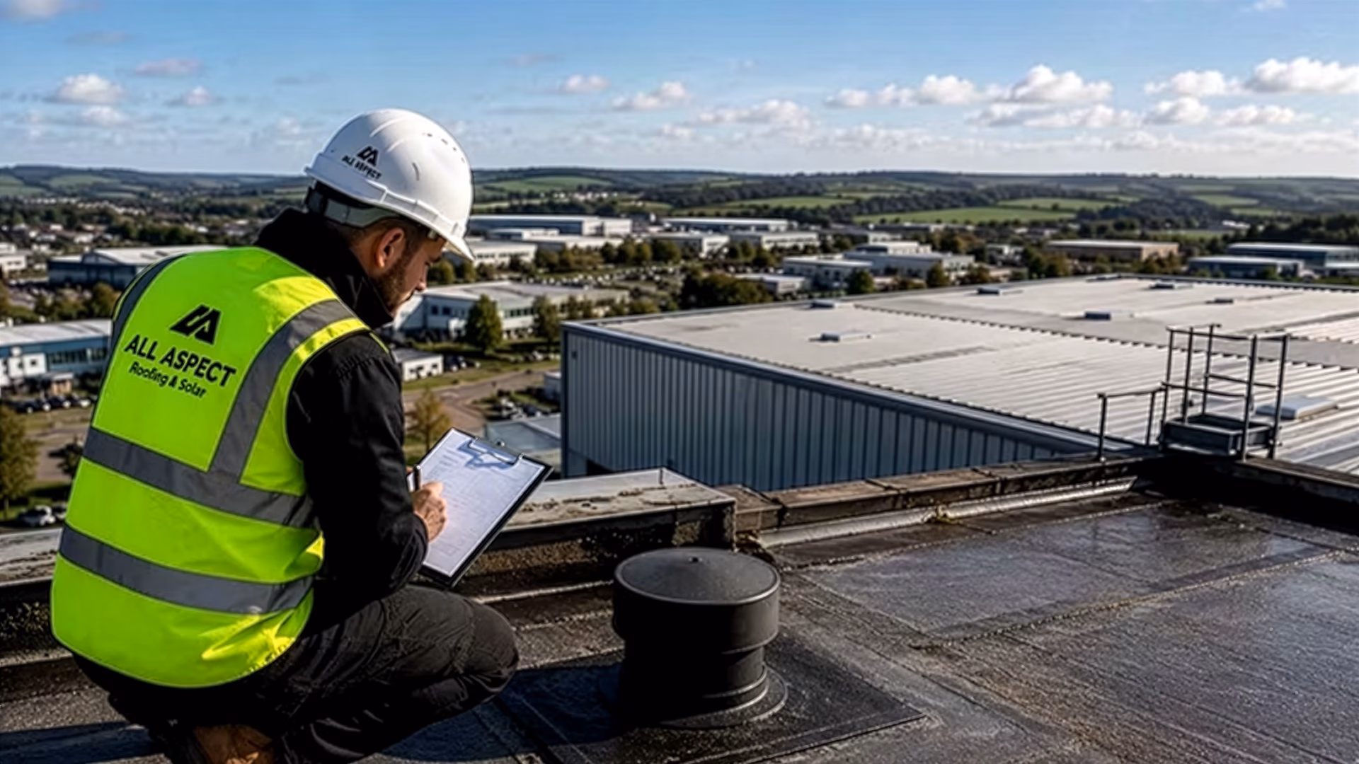 man carrying out survey